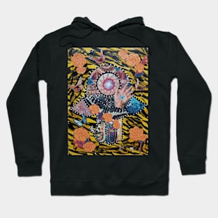 BUTTERFLY EFFECT Hamsa by Harriette Knight Hoodie